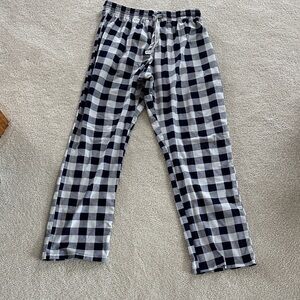 Calvin Klein Navy and White Checkered Pajama Pants